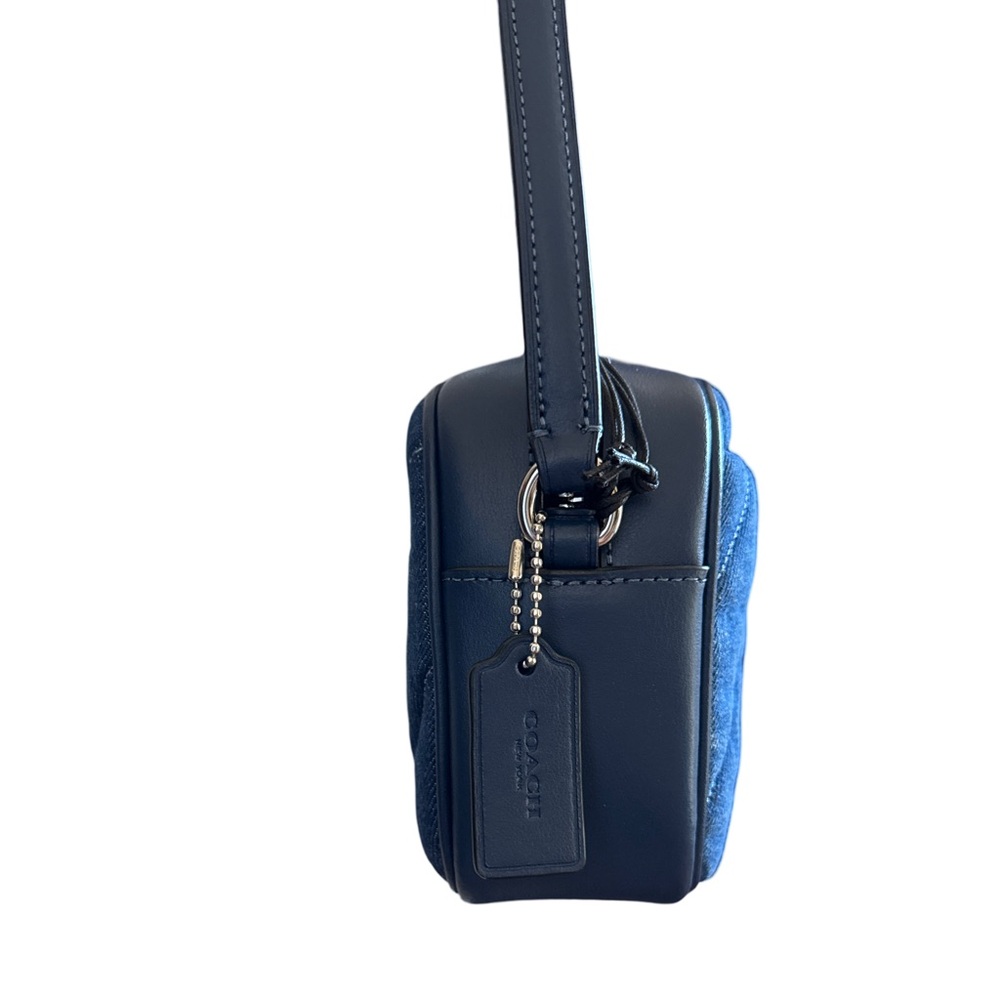 COACH Quilted Denim Camera Crossbody Bag - Picture 4 of 14